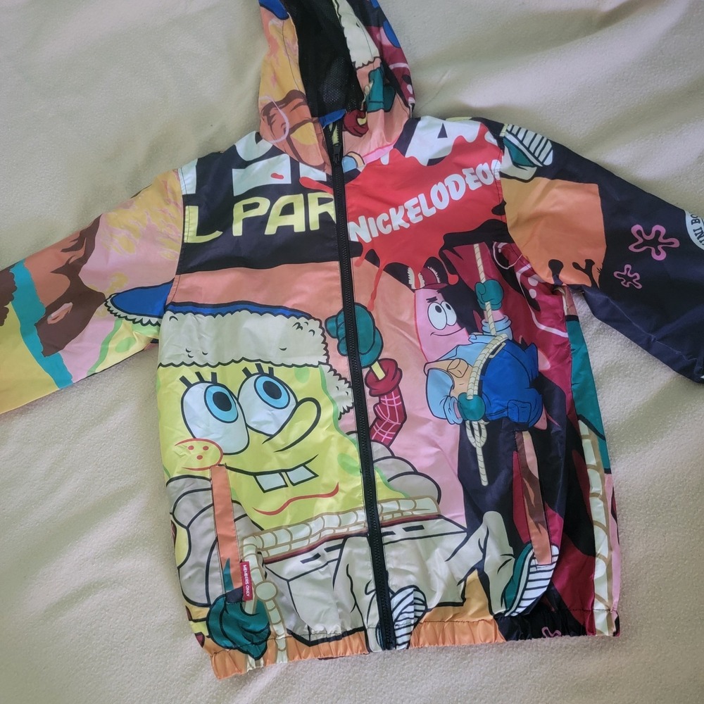 Members Only Nickelodeon Spongebob & Patrick Graphic‎ Windbreaker Jacket 2022
